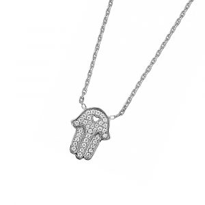 DOOSTI Zarte Halskette 925 Silber rhodiniert