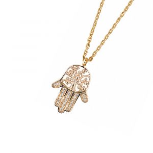 DOOSTI Zarte Halskette 925 Silber Gelbgold vergoldet