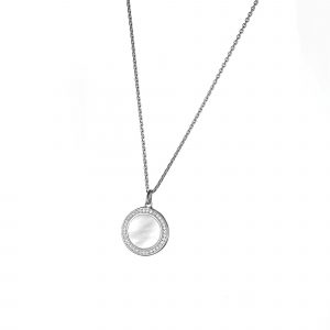 DOOSTI Damen Halskette mit Anhänger 925/- Silber rhodiniert