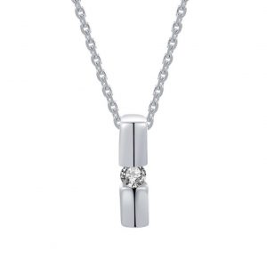 DOOSTI Damen Halskette 925/- Silber rhodiniert