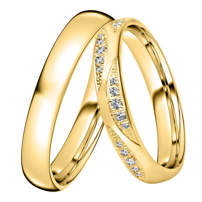 DOOSTI Partnerringe Edelstahl - Mit Kostenloser Gravur!