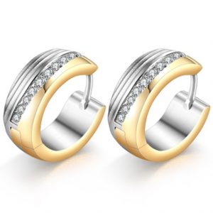 DOOSTI Creolen BICOLOR Chirurgischer Edelstahl 316L Paar